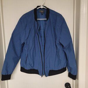 Mens blue FLX puffer full zip up jacket